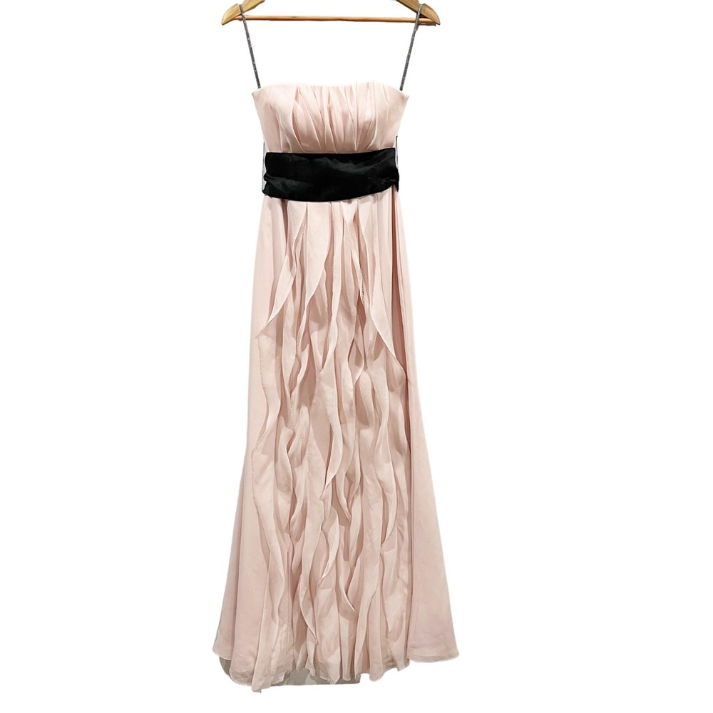 *SOLD* WHITE by Vera Wang Blush Pink Chiffon Dress